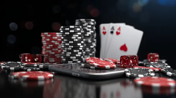 A player using their smartphone during a festive local event, representing SAGISAGPH’s fully mobile-friendly casino.